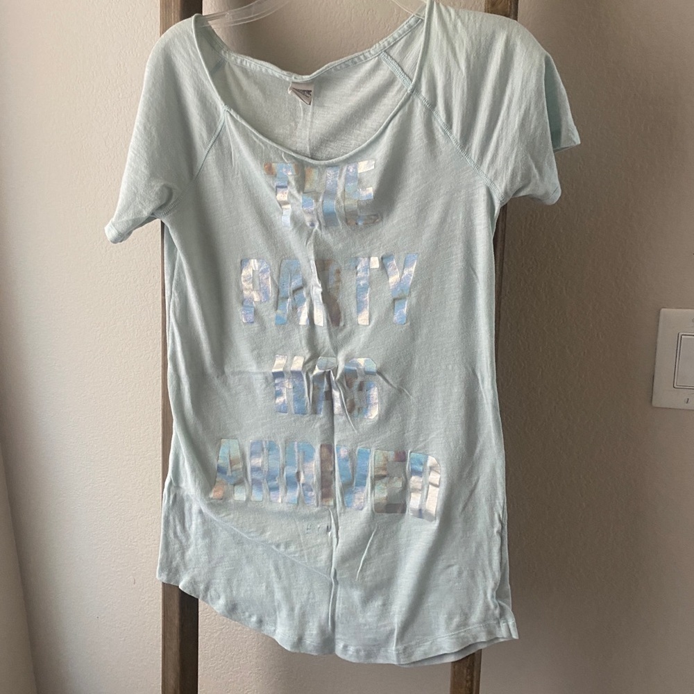 PINK - Victoria’s Secret size XS mint green sleepwear “the party has arrived”